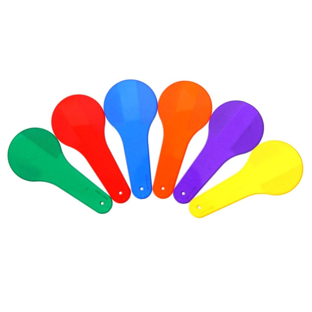 6 Pieces PP Color Films Matching Chips Kids Educational Color Cognitive Painting Learning Toys