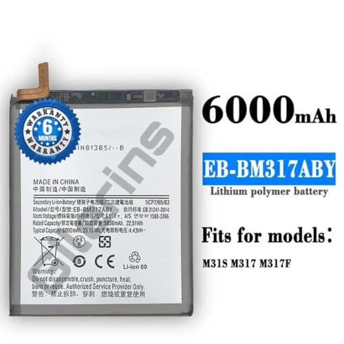 Image of Original EB-BM317ABY Battery for Samsung Galaxy M31s SM-M317F, SM-M317F /DS Battery with 6 Month Warranty**** (PP292)