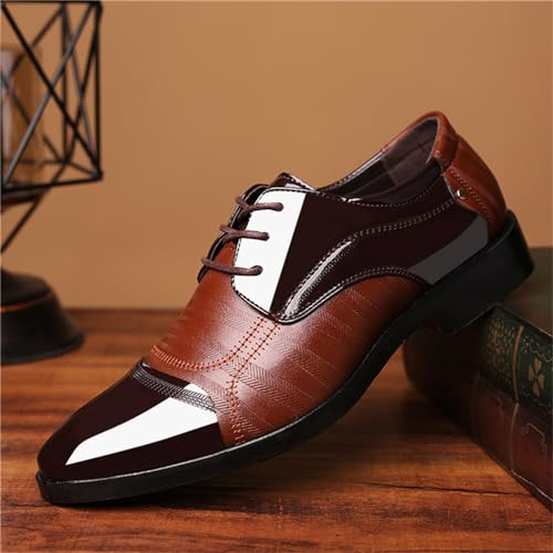Mens Dress Shoes Oxford Shoes for Men Formal Pointed Lace Up Business Tuxedo Shoes2