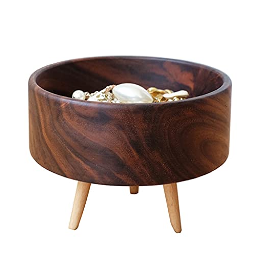 Elegant Solid Wood Jewelry Organizer Box – Stackable Key Storage