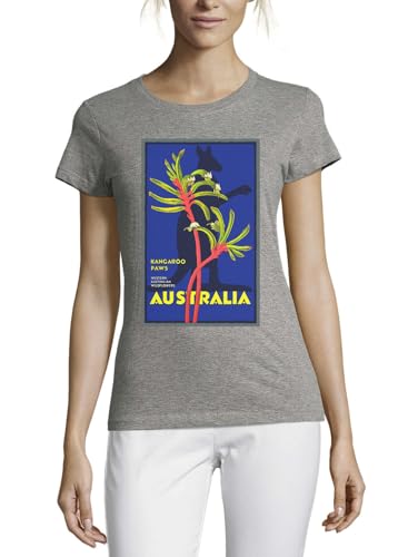 T-shirt Kangaroo Paws en coton gris pour exprimer votre passion de la nature