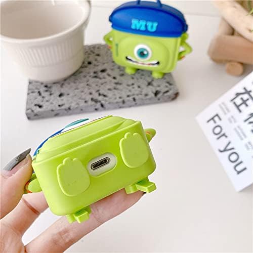 Derhom Airpods Silicone Case Funny Cute Cover Compatible for Apple Airpods 1&2[Bag Series] (Mike)
