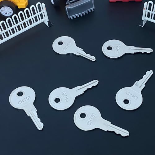 Image of 751CH CH751 Replacement Key Compatible with Hunter Rainbird Sprinkler Controller Lock (6 Pack)
