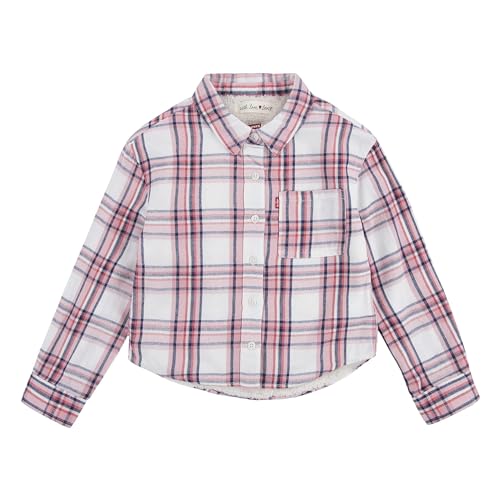 Levi's® Girl's Long Sleeve Sherpa Lined Flannel Top (Big Kids)