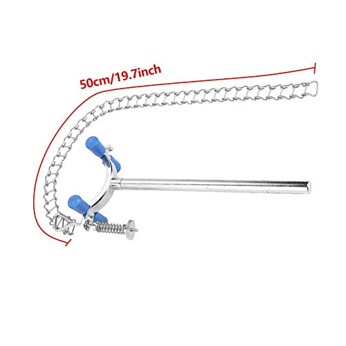 Lab Chain Clamp, Akozon Stainless Steel Laboratory Beaker Chain Clamp Clip For 80-150Mm Dia Beaker Container Or Flask Chemical Equipment #TOP3
