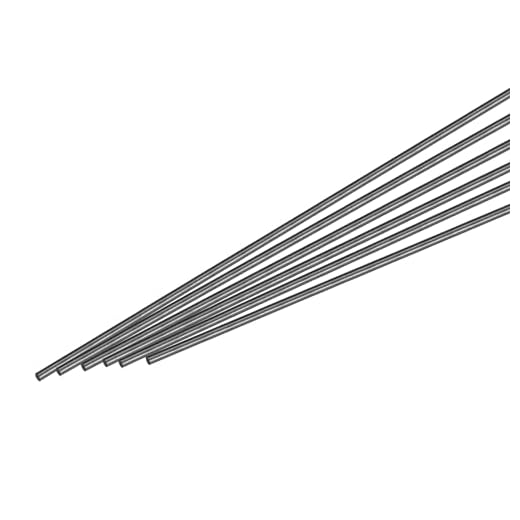 MECCANIXITY Carbon Fiber Rod, 2.5mm x 400mm Matte Pole Rod for RC Plane DIY Tool Wing Tube Quadcopter Arm, Pack of 15