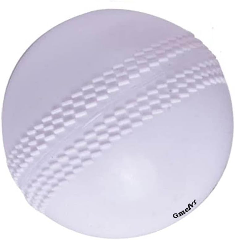 Silicone Soft Cricket Balls Practice Training for All Age Group Recommended for Indoor/Outdoor Street & Beach Crickets, White
