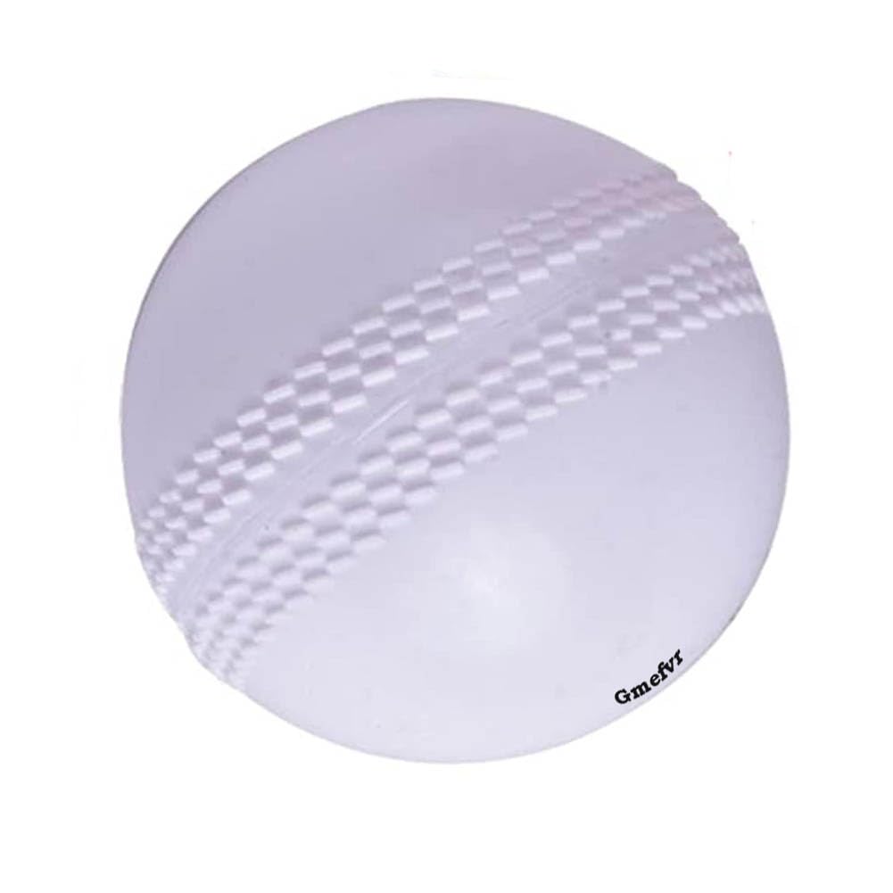 Gmefvr Silicone Soft Cricket Balls Practice Training for All Age Group Recommended for Indoor/Outdoor Street & Beach Crickets, White