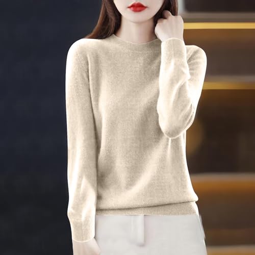 Women's Sweater Long Sleeve Crew Neck Knit Pullover Loose Fit Casual Top - image 2