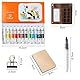 Mini Aquarell Set - Tragbar Künstler Aquarell Reise Set, Mini Aquarell Reise Paint Set Reise Palette für Maler, Künstler, Studenten