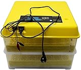 XYQSBY Brutmaschine Vollautomatische 112 Eier Inkubator, Automatischer Eierwender,Motorbrüter Brutapparate Inkubatoren für Geflügeleier mit Temperaturkontrolle (Types : Dual Power Supply)