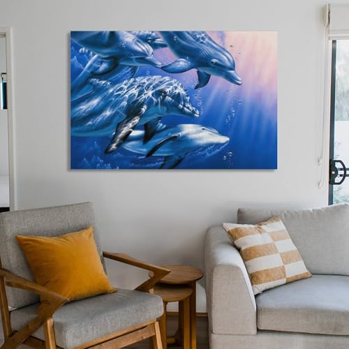 Peinture Dauphin Quest Christian Riese Lassen impression murale art - 6