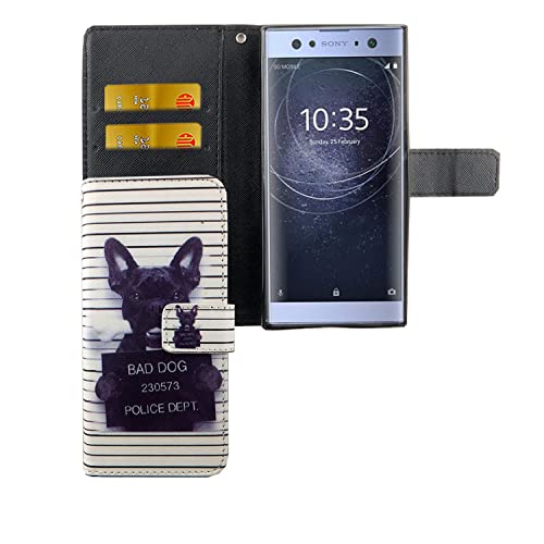 Coque Sony Xperia XA2 avec rabat porte-carte et support vidéo König Design