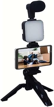 Telefon Tutucu Mikrofonlu I kl  Youtuber Video Kay t