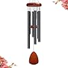 28 Black Wind Chimes for Mothers Day Decorative Wind Chimes for Outside Memorial Windchimes Remembrance Gift for Women Mom Grandma Metal Wind Chimes Outdoor Decor for Garden Patio Zen