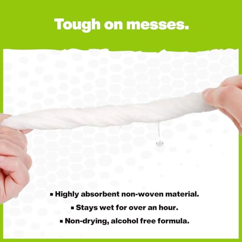 Crocodile Cloth PowerSCRUB Cleaning Wipes – 80 (15" x 10") Dual-Surface Cloths, Heavy-Duty, Moist, Absorbent, & Disposable - Safe on Skin & Multiple Surfaces - Image 4