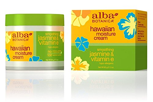 Alba Botanica Hawaiian Moisture Cream, Soothing Jasmine & Vitamin E 3 Oz (Pack Of 6) #TOP8