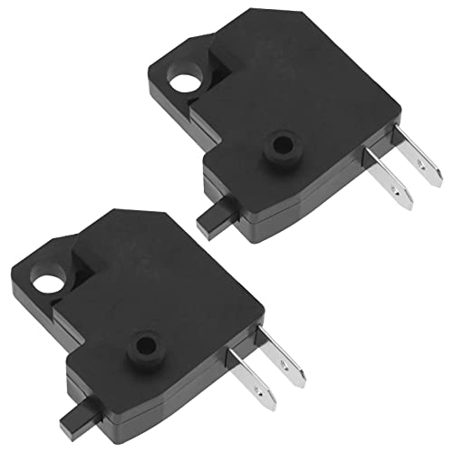 VGOL Lot de 2 interrupteurs de feu de frein droit pour moto électrique scooter Interrupteur de rechange Bouton poussoir Plastique Cuivre