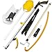 hip kit Set of 7 - hip replacement kit includes 32" reacher grabber, sock aid, long shoe horn, dressing stick, leg lifter strap, button hook & zipper hook, Long Handled shower sponge - By medical king