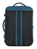 American Tourister Take2Cabin - Plecak podróżny rozszerzany 17,3 cala, 55 cm, 42,5/48,5 l, niebieski (Harbor Blue)