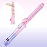 Roulement rotatif en fer 1 Inch,Tirage automatique de curling,Taille de curling facile à utiliser pour tous les types de cheveux,Barre auto-rotation avec double tension,Chauffage rapide pour le collage des cheveux longue durée