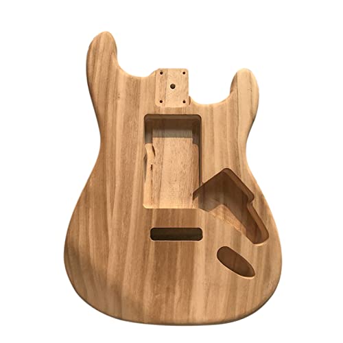 Barril de guitarra, tipo madera pulida, cuerpo de barril de guitarra eléctrica de arce sin terminar
