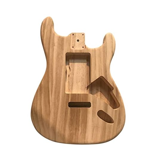 Barril de guitarra, tipo madera pulida, cuerpo de barril de guitarra eléctrica de arce sin terminar