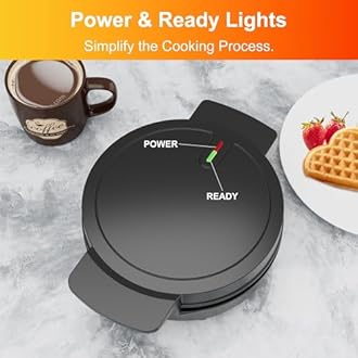 KEINVE Heart Waffle Maker, 750W Nonstick Double-side Heating Mini Heart Waffle Maker, Easy to Clean, Home Baking Machine