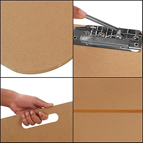 Kurtzy Large Artist Sketch Board - 66 x 58.3cm / 25.98 x 22.95 Inches - Wooden Tote Hardboard Clipboard with Handle and Double Clip - Painting, Sketching & Drawing - Studio, Art Class & Office