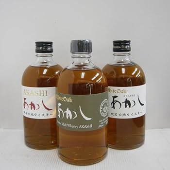 Amazon.co.jp: 江井ヶ嶋酒造 あかし 500ml 3種類各1本 ウイスキー