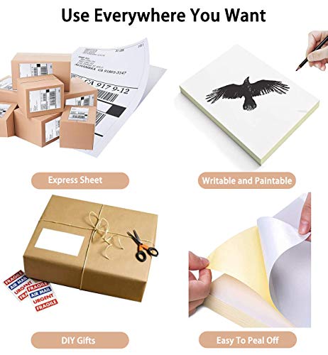 A4 Etichette Adesive bianche opaco,Yolistar 50