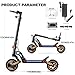 Electric Scooter for Adults - 500W Motor/10”Solid Off-Road Shock Tire,24MPH Max Speed Folding E-Scooter,Front and Rear Dual Suspension Lightweight Scooter for Campus Passage Urban Travel,UL Certified