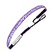 Sweaty Bands Womens Girls Headband - Non-Slip Velvet-Lined Sparkle Hairband - Viva Diva Purple 3/8-Inch