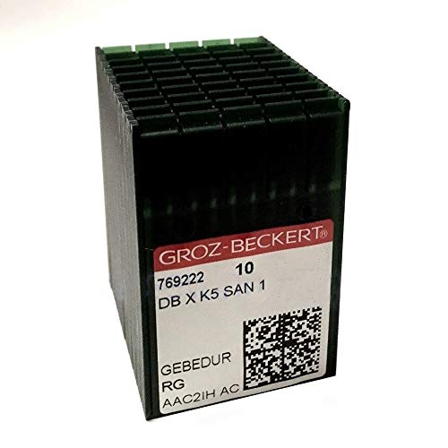 100 Groz Beckert DBXK5 SAN1 GEBEDUR Titanium Coated Embroidery Machine Needles (size 80 / 12)