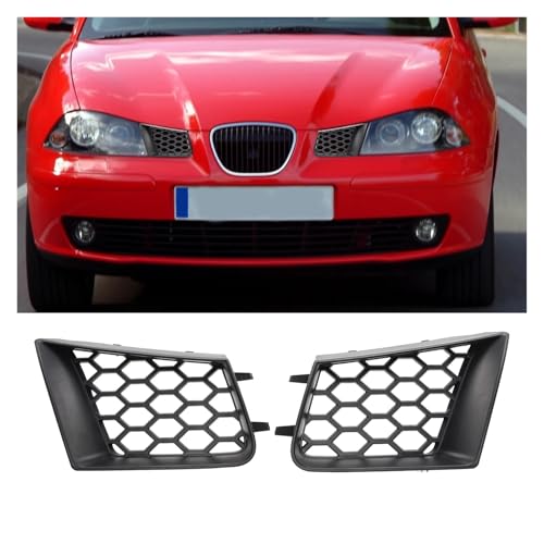Rejilla parachoques Seat Ibiza 6L y Cordoba, parrilla superior izquierda y derecha, negro mate 3