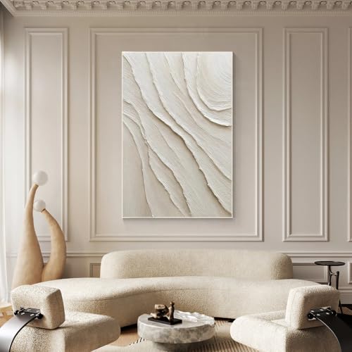 Toile abstraite poétique design tourbillonnant grand cadre pour intérieur cosy