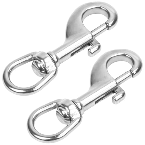 2 Stck Heavy Duty Hundeleine Karabiner Mit 360 Drehgelenk  Robust Bis  272 Kg Fr Groe