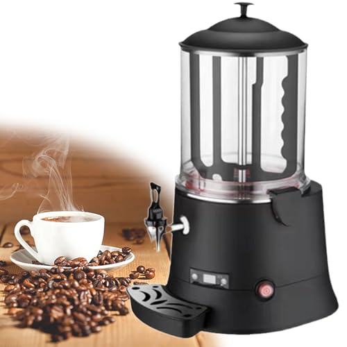 Beachtiful Máquina para Hacer Chocolate Caliente Comercial de 10 l, Dispensador de Chocolate Caliente, Máquina Calentadora, Calentador de Bebidas Calientes para Calentar Chocolate, Café, Leche y té