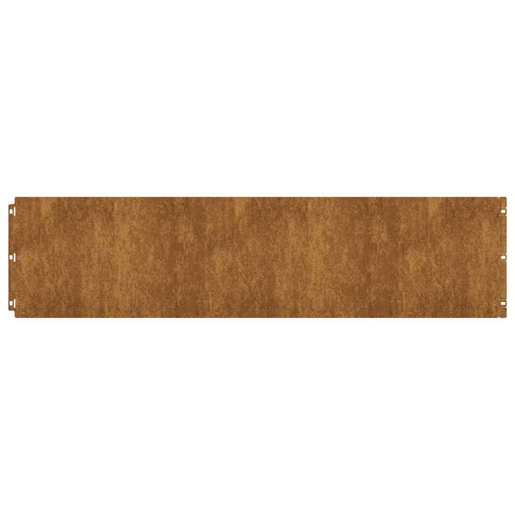 Krawędzie trawnika 20 szt. 25 x 103 cm, elastyczne obramowanie rabatek ze stali odpornej na warunki atmosferyczne, krawędź ogrodowa, krawędź grządek, krawędź koszenia, ogrodzenie, blokada