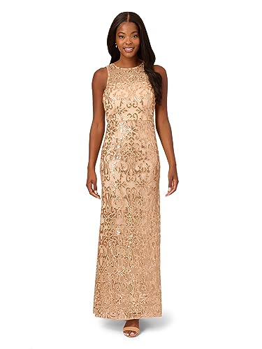 Image of Adrianna Papell Women's Sequin Embroidery Gown