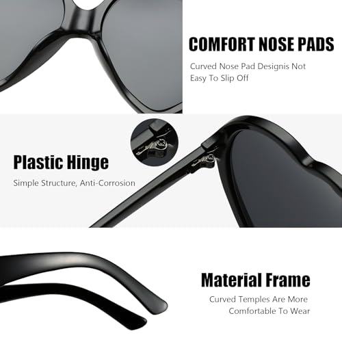 20 Pack Red Heart Sunglasses Bulk for Women Heart Sunglasses for Bachelorette Party Favors4