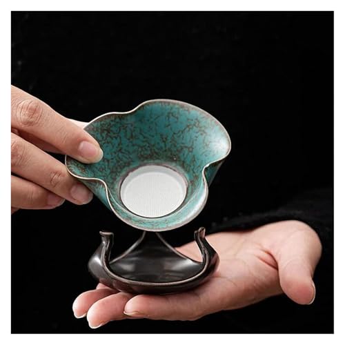 Passoire à thé en céramique turquoise pour infusion Kung Fu