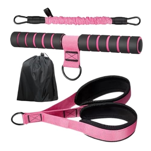 Banda De Resistencia De Pedal – Entrenador De Fitness Ajustable, Tubo De Ejercicio Con Mango | El Equipo De Entrenamiento En El Hogar Desarrolla Fuerza, Flexibilidad Y Tono Muscular | Para Yo