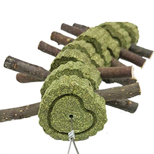 POPETPOP 2 Pcs Coelho Mastigar Brinquedos OrgÃ¢nicos MaÃ§Ã£ Madeira Mordendo Varas Molares Jogando P