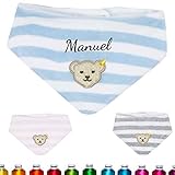 Lieferumfang: 1 besticktes Steiff Halstuch, Blau, Junge, Variante L000020226, mit Ihrem Wunschnamen. Kindermode und Kinderbekleidung in der Original Steiff-Qualität: ein Traum für jede Mutter und jedes Kind!