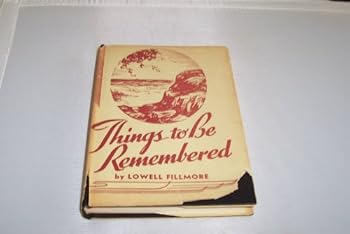 Hardcover Things to be remembered Book