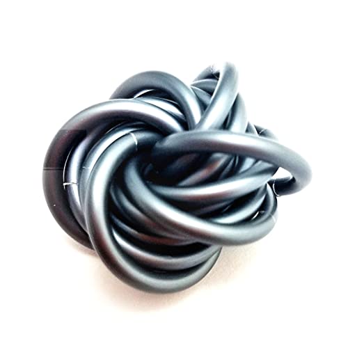Mobii (Small, Solid Color): Fidget Mobius Toy, Anxiety Relief Stress Ring, Pocket Restless Hand Ball, Office Toy (Slate)
