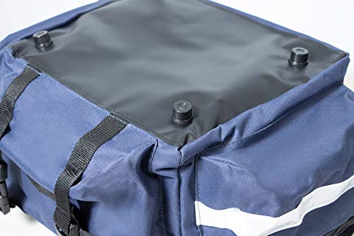 Primacare KB-RO74-B First Responder Trauma Bag, 17" x 9" x 7", Blue — EMT/EMS Medical Supply Organizer with Padded Dividers, Multiple Compartments, Side Pockets, Reflective Strip, Durable Design - Thumbnail 5