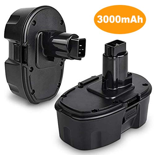 Paquete de 2 baterías DC9096-2, repuesto MASIONE para herramientas inalámbricas Dewalt DC9096 DE9039 DE9095 DE9096 DE9098 DW9095 DW9096 DW9098 DE9503 (batería Ni-MH de 3000 mAh)