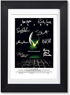 Mounted Gifts Alien Cast Signed A4 Poster Photo Print Framed Autograph Gift Movie Film Tom Skerrett Ridley Scott (POSTER ONLY)